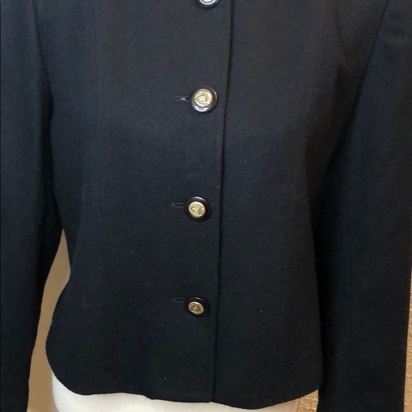 Vintage Pendleton Black Wool Jacket Women's 10P - Picture 5 of 9